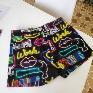 Moschino Couture Neon Print Skirt